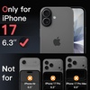 image:imageJETech Camera Lens Protector for iPhone 1515 Plus BlackRed 1 Set  9H Tempered Glass Metal Individual Ring Cover TwoTone Easy Installation Tray HD CleariPhone 17