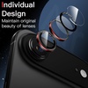 image:imageJETech Camera Lens Protector for iPhone 1515 Plus BlackRed 1 Set  9H Tempered Glass Metal Individual Ring Cover TwoTone Easy Installation Tray HD CleariPhone Air