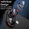 image:imageJETech Camera Lens Protector for iPhone 1515 Plus BlackRed 1 Set  9H Tempered Glass Metal Individual Ring Cover TwoTone Easy Installation Tray HD CleariPhone 1616 Plus
