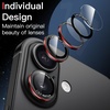 image:imageJETech Camera Lens Protector for iPhone 1515 Plus BlackRed 1 Set  9H Tempered Glass Metal Individual Ring Cover TwoTone Easy Installation Tray HD CleariPhone 17