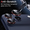 image:imageJETech Camera Lens Protector for iPhone 1515 Plus BlackRed 1 Set  9H Tempered Glass Metal Individual Ring Cover TwoTone Easy Installation Tray HD CleariPhone 17 Pro17 Pro Max