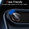 image:imageJETech Camera Lens Protector for iPhone 1515 Plus BlackRed 1 Set  9H Tempered Glass Metal Individual Ring Cover TwoTone Easy Installation Tray HD CleariPhone Air