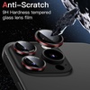 image:imageJETech Camera Lens Protector for iPhone 1515 Plus BlackRed 1 Set  9H Tempered Glass Metal Individual Ring Cover TwoTone Easy Installation Tray HD CleariPhone 15 Pro15 Pro Max