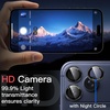 image:imageJETech Camera Lens Protector for iPhone 1515 Plus BlackRed 1 Set  9H Tempered Glass Metal Individual Ring Cover TwoTone Easy Installation Tray HD CleariPhone 17 Pro17 Pro Max