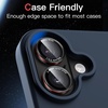 image:imageJETech Camera Lens Protector for iPhone 1515 Plus BlackRed 1 Set  9H Tempered Glass Metal Individual Ring Cover TwoTone Easy Installation Tray HD CleariPhone 1616 Plus