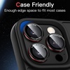 image:imageJETech Camera Lens Protector for iPhone 1515 Plus BlackRed 1 Set  9H Tempered Glass Metal Individual Ring Cover TwoTone Easy Installation Tray HD CleariPhone 15 Pro15 Pro Max