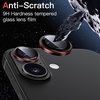 image:imageJETech Camera Lens Protector for iPhone 1515 Plus BlackRed 1 Set  9H Tempered Glass Metal Individual Ring Cover TwoTone Easy Installation Tray HD CleariPhone 1616 Plus