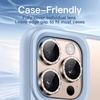 image:imageJETech Camera Lens Protector for iPhone 16 Pro16 Pro Max Desert Titanium  Bling Glitter Individual 9H Tempered Glass Metal Ring Cover HD ClearDesert Titanium