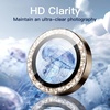 image:imageJETech Camera Lens Protector for iPhone 16 Pro16 Pro Max Desert Titanium  Bling Glitter Individual 9H Tempered Glass Metal Ring Cover HD ClearDesert Titanium