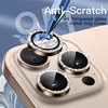 image:imageJETech Camera Lens Protector for iPhone 16 Pro16 Pro Max Desert Titanium  Bling Glitter Individual 9H Tempered Glass Metal Ring Cover HD ClearDesert Titanium