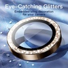 image:imageJETech Camera Lens Protector for iPhone 16 Pro16 Pro Max Desert Titanium  Bling Glitter Individual 9H Tempered Glass Metal Ring Cover HD ClearDesert Titanium