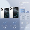 image:imageJETech Camera Lens Protector for iPhone 16 Pro16 Pro Max Desert Titanium  Bling Glitter Individual 9H Tempered Glass Metal Ring Cover HD ClearSilver