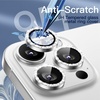 image:imageJETech Camera Lens Protector for iPhone 16 Pro16 Pro Max Desert Titanium  Bling Glitter Individual 9H Tempered Glass Metal Ring Cover HD ClearSilver
