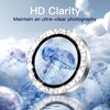 image:imageJETech Camera Lens Protector for iPhone 16 Pro16 Pro Max Desert Titanium  Bling Glitter Individual 9H Tempered Glass Metal Ring Cover HD ClearSilver