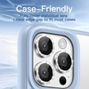 image:imageJETech Camera Lens Protector for iPhone 16 Pro16 Pro Max Desert Titanium  Bling Glitter Individual 9H Tempered Glass Metal Ring Cover HD ClearSilver