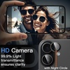 image:imageJETech Camera Lens Protector for iPhone 1616 Plus Black 1 Set  9H Tempered Glass 11 Invisible Fit Metal Individual Ring Cover Easy Installation Tray HD ClearBlack