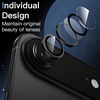 image:imageJETech Camera Lens Protector for iPhone 1616 Plus Black 1 Set  9H Tempered Glass Metal Individual Ring Cover HD ClearBlack