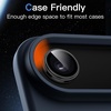 image:imageJETech Camera Lens Protector for iPhone 1616 Plus Black 1 Set  9H Tempered Glass Metal Individual Ring Cover HD ClearBlack