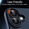 image:imageJETech Camera Lens Protector for iPhone 1616 Plus Black 1 Set  9H Tempered Glass Metal Individual Ring Cover HD ClearBlack