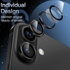 image:imageJETech Camera Lens Protector for iPhone 1616 Plus Black 1 Set  9H Tempered Glass Metal Individual Ring Cover HD ClearBlack