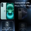 image:imageJETech Camera Lens Protector for iPhone 1616 Plus Black 1 Set  9H Tempered Glass Metal Individual Ring Cover HD ClearTeal