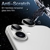 image:imageJETech Camera Lens Protector for iPhone 1616 Plus Black 1 Set  9H Tempered Glass Metal Individual Ring Cover HD ClearWhite