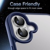 image:imageJETech Camera Lens Protector for iPhone 1616 Plus Black 1 Set  9H Tempered Glass Metal Individual Ring Cover HD ClearWhite