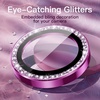 image:imageJETech Camera Lens Protector for iPhone 1616 Plus Pink 1 Set  Bling Glitter Individual 9H Tempered Glass Metal Ring Cover HD ClearPink