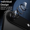 image:imageJETech Camera Lens Protector for iPhone Air Black 1 Set  9H Tempered Glass Metal Individual Ring Cover Easy Installation Tray HD ClearBlack