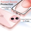 image:imageJETech Case for iPhone 15 Pink  Solid Color Matte TPU Frame Scratch Resistant Clear Back Phone CoverPink