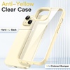 image:imageJETech Case for iPhone 15 Pink  Solid Color Matte TPU Frame Scratch Resistant Clear Back Phone CoverYellow
