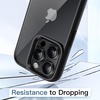 image:imageJETech Case for iPhone 15 Pro Max Natural Titanium  Solid Color Matte TPU Frame Scratch Resistant Clear Back Phone CoverBlack Titanium