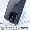 image:imageJETech Case for iPhone 15 Pro Max Natural Titanium  Solid Color Matte TPU Frame Scratch Resistant Clear Back Phone CoverBlue Titanium