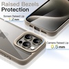 image:imageJETech Case for iPhone 15 Pro Natural Titanium  Solid Color Matte TPU Frame Scratch Resistant Clear Back Phone CoverNatural Titanium