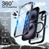 image:imageJETech Case for iPhone 16 360 Protection Black  Compatible with MagSafe Builtin Tempered Glass Screen Protector Camera Control ButtonBlack