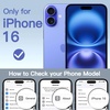 image:imageJETech Case for iPhone 16 360 Protection Black  Compatible with MagSafe Builtin Tempered Glass Screen Protector Camera Control ButtonUltramarine