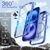 image:imageJETech Case for iPhone 16 360 Protection Black  Compatible with MagSafe Builtin Tempered Glass Screen Protector Camera Control ButtonUltramarine
