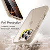 image:imageJETech Case for iPhone 16 Pro Desert Titanium  Solid Color Matte TPU Frame Scratch Resistant Clear Back Phone CoverDesert Titanium