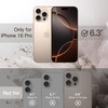 image:imageJETech Case for iPhone 16 Pro Desert Titanium  Solid Color Matte TPU Frame Scratch Resistant Clear Back Phone CoverDesert Titanium