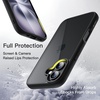 image:imageJETech Case for iPhone 16 Teal  Solid Color Matte TPU Frame Scratch Resistant Clear Back Phone CoverBlack