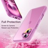 image:imageJETech Case for iPhone 16 Teal  Solid Color Matte TPU Frame Scratch Resistant Clear Back Phone CoverPink