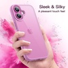 image:imageJETech Case for iPhone 16 Teal  Solid Color Matte TPU Frame Scratch Resistant Clear Back Phone CoverPink