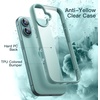image:imageJETech Case for iPhone 16 Teal  Solid Color Matte TPU Frame Scratch Resistant Clear Back Phone CoverTeal