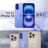 image:imageJETech Case for iPhone 16 Teal  Solid Color Matte TPU Frame Scratch Resistant Clear Back Phone CoverUltramarine