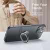 image:imageJETech Cell Phone Ring Holder with 360 Rotation Black  Metal Finger Grip Adjustable Cellphone Stand for Magnetic Car Mount for iPhoneGalaxyPixel and More SmartphoneBlack