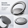 image:imageJETech Cell Phone Ring Holder with 360 Rotation Black  Metal Finger Grip Adjustable Cellphone Stand for Magnetic Car Mount for iPhoneGalaxyPixel and More SmartphoneBlack