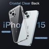 image:imageJETech Clear Case for iPhone 15 AntiYellowing Clear  Camera Lens Protection Shockproof Precise Cutouts Scratch Resistant Phone CoverClear