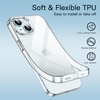image:imageJETech Clear Case for iPhone 15 Clear  Slim Protection Soft TPU Transparent Design ShockproofClear