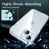 image:imageJETech Clear Case for iPhone 15 Clear  Slim Protection Soft TPU Transparent Design ShockproofClear