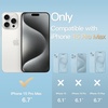 image:imageJETech Clear Case for iPhone 15 Pro Max Clear  Slim Protection Soft TPU Transparent Design ShockproofClear